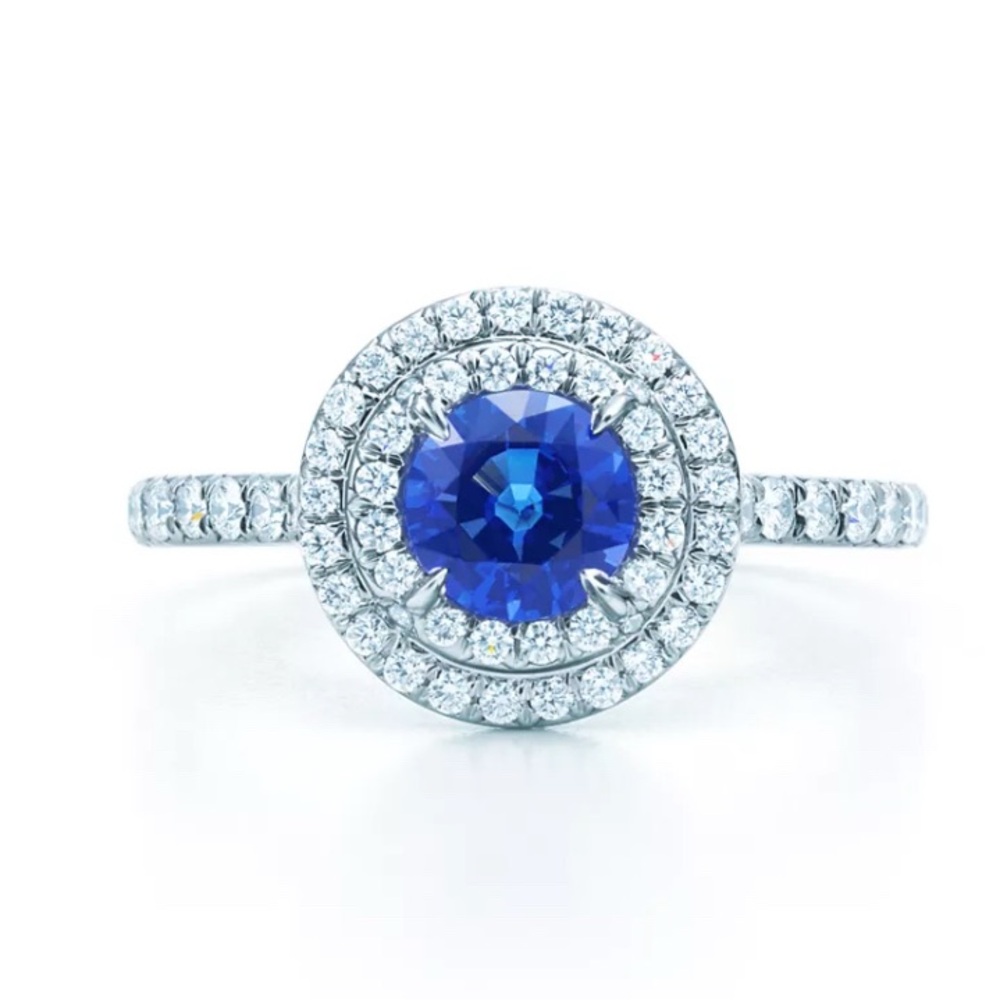 Tiffany & Co. Soleste Platinum & Sapphire Ring